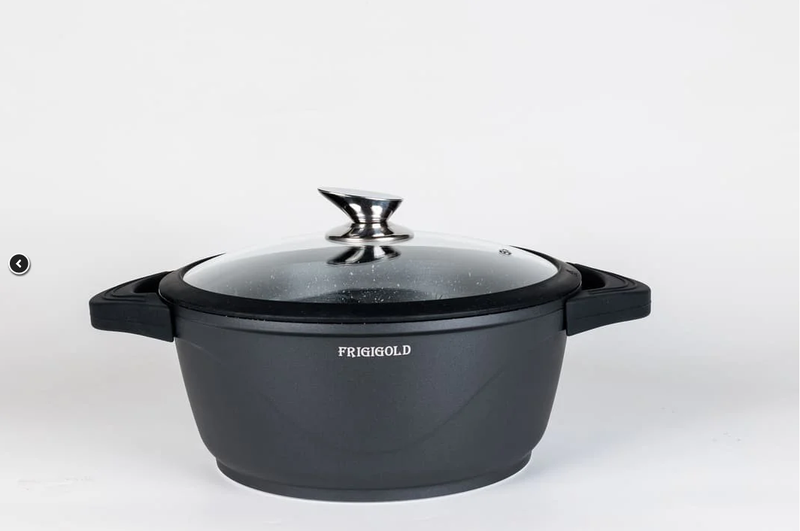 Kit Frigideira Wok 24cm + Panela 28cm + 2 Tampas Super Resistentes Frigigold - NOVOS MODELOS Frete Grátis