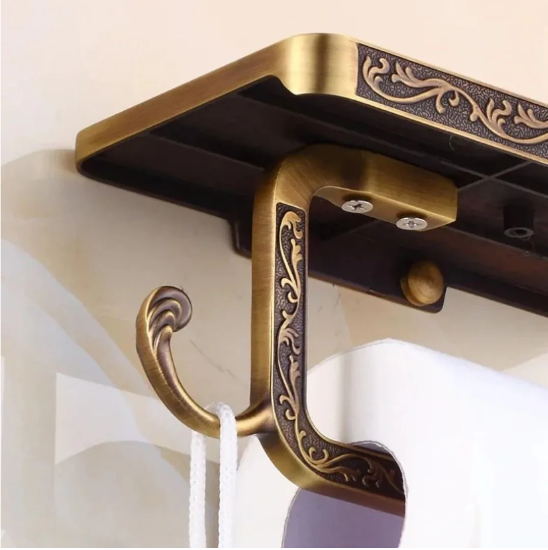 Suporte De Papel Higiênico De Parede Gold