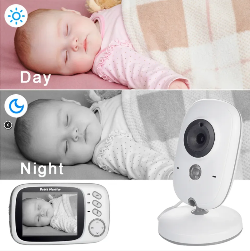 Babá Eletrônica Baby Monitor com Monitor VB603 com Tela 3,2" LCD,