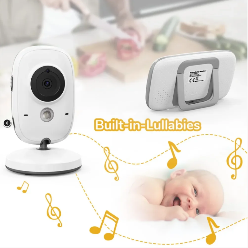 Babá Eletrônica Baby Monitor com Monitor VB603 com Tela 3,2" LCD,