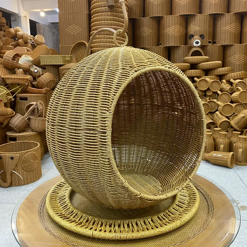 Ninho Suspenso de Vime para Gatos Patinhafix©