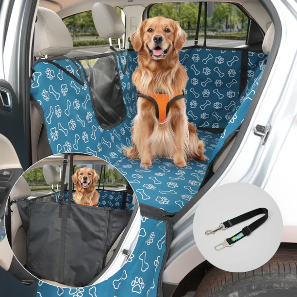 Capa pet impermeável Maxi Car + Tela para levar cães no carro