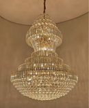 Lustre de Cristal Las Vegas Cristais Transparente Ø110x160 para Casas com Pé Direito Duplo e Buffet