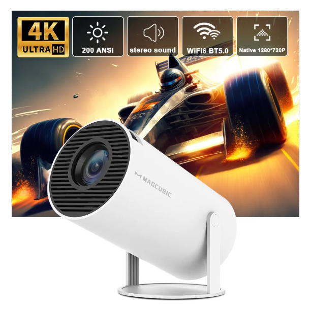 Projetor Smart Home Cinema 4K Buzz | Android com WIFI
