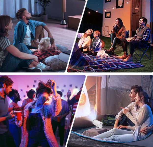 Projetor Smart Home Cinema 4K Buzz | Android com WIFI