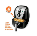 Air fryer Mondial Family Inox AFN-40 de 4L cor black/inox