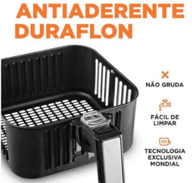 Air fryer Mondial Family Inox AFN-40 de 4L cor black/inox