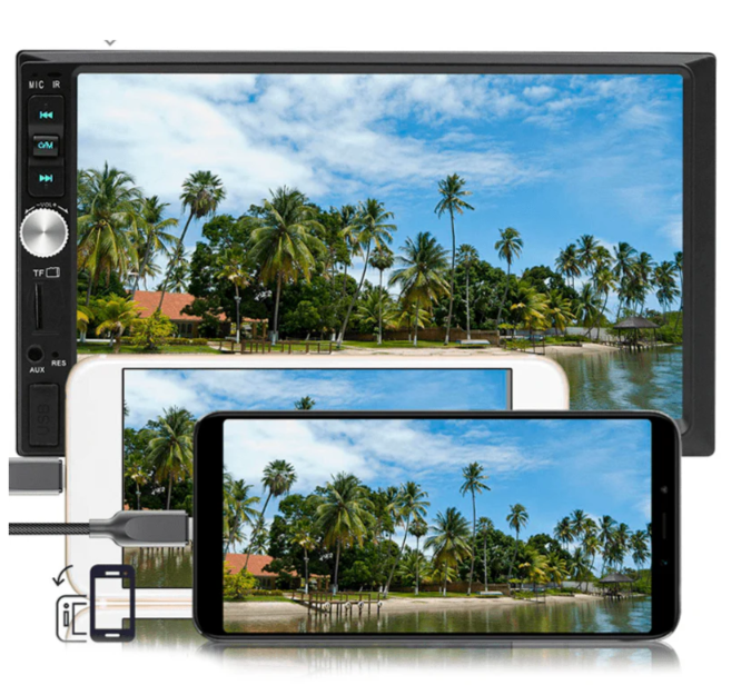 Central Multimídia Universal 7 Polegadas Wifi Gps Mp5 Bluetooth - EasyCar