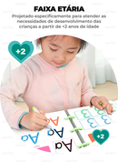 Livro de Desenvolvimento Infantil Buzz® + 8 Canetinhas e Apagador de Brinde