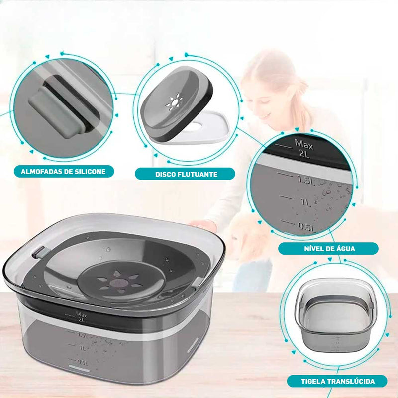 Bebedouro Anti-Respingo Inteligente para Cães