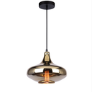 Luminária de Teto Pendente Moderno Luna Vidro Dourado Para Salas Lavabos Balcão e Cabeceira de Cama.