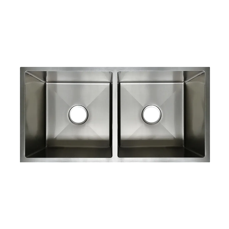 Cuba Dupla Inox de Cozinha Premium - Embutir ou Sobrepor Gourmet 86x44 - Prata