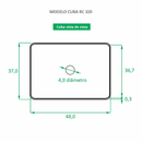 Cuba para Banheiro Inox Rose Gold Retangular 48cm RC 320