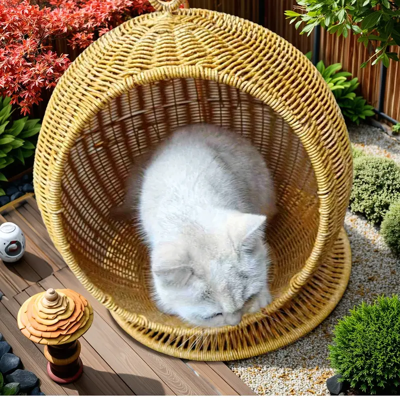 Ninho Suspenso de Vime para Gatos Patinhafix©