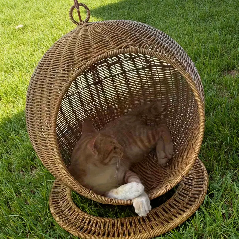 Ninho Suspenso de Vime para Gatos Patinhafix©