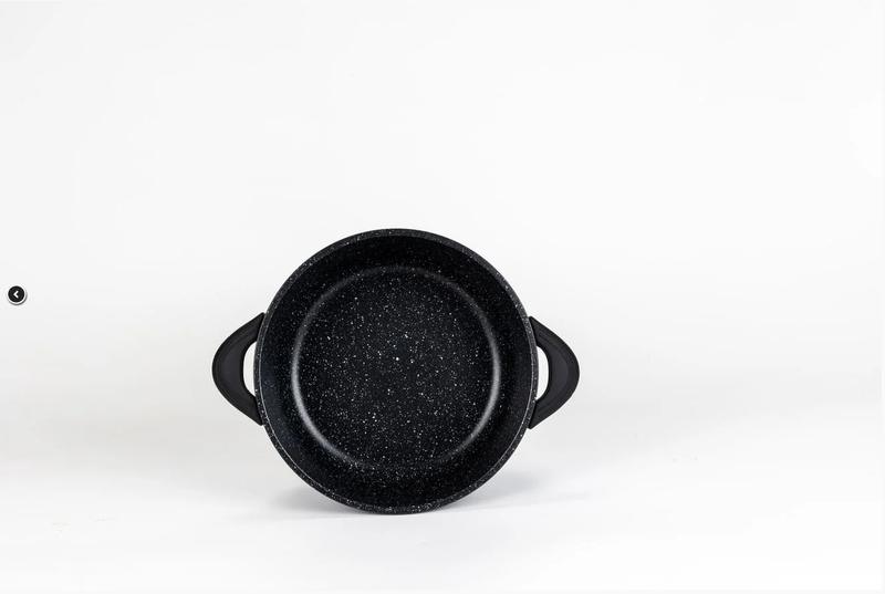 Panela 20cm Com Tampa Super Resistente Frigigold - 5 camadas de Titânio com mármore antiaderente