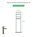 Torneira de Banheiro Monocomando Bica Alta Redonda Rose Gold Fosco Reno RTA 708