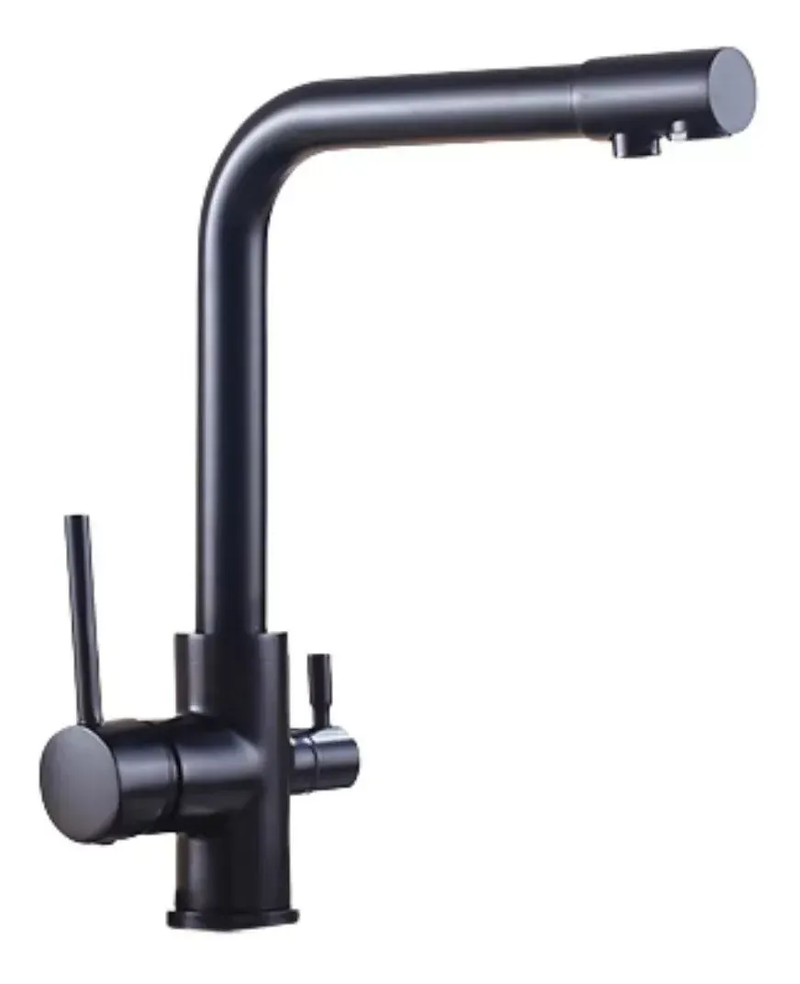 Torneira para Cozinha Preta Fosca Misturador Monocomando RTC 561