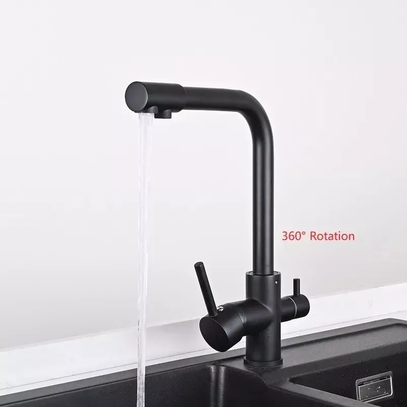 Torneira para Cozinha Preta Fosca Misturador Monocomando RTC 561